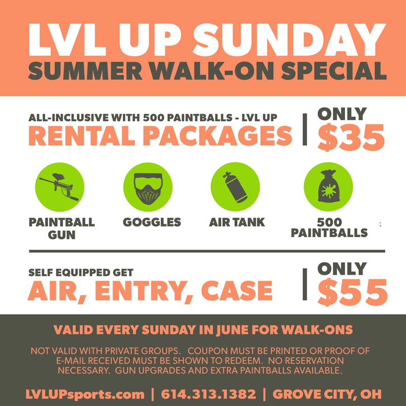 summerpaintballcouponcolumbus LVL UP Sports Paintball Park