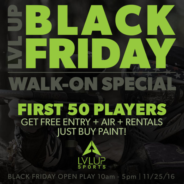 blackfridaydealsopenplayweb LVL UP Sports Paintball Park
