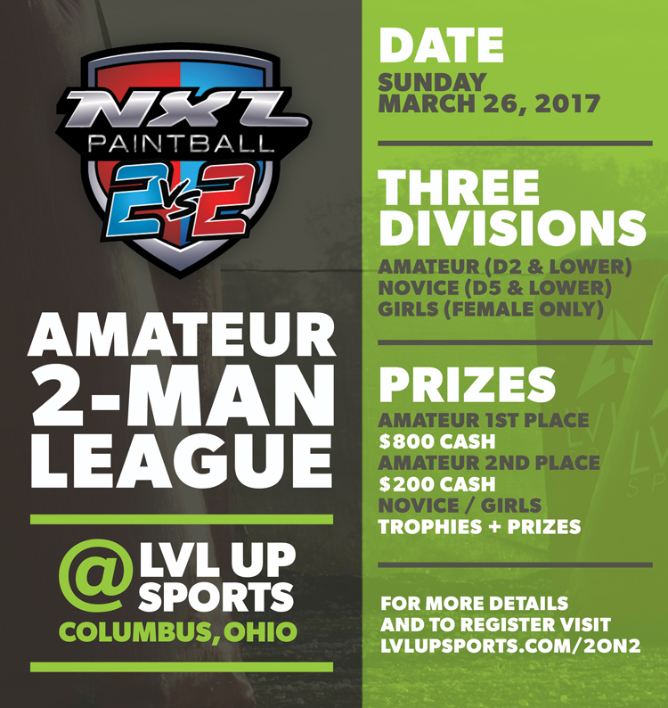 nxl2v2lvlupsports LVL UP Sports Paintball Park