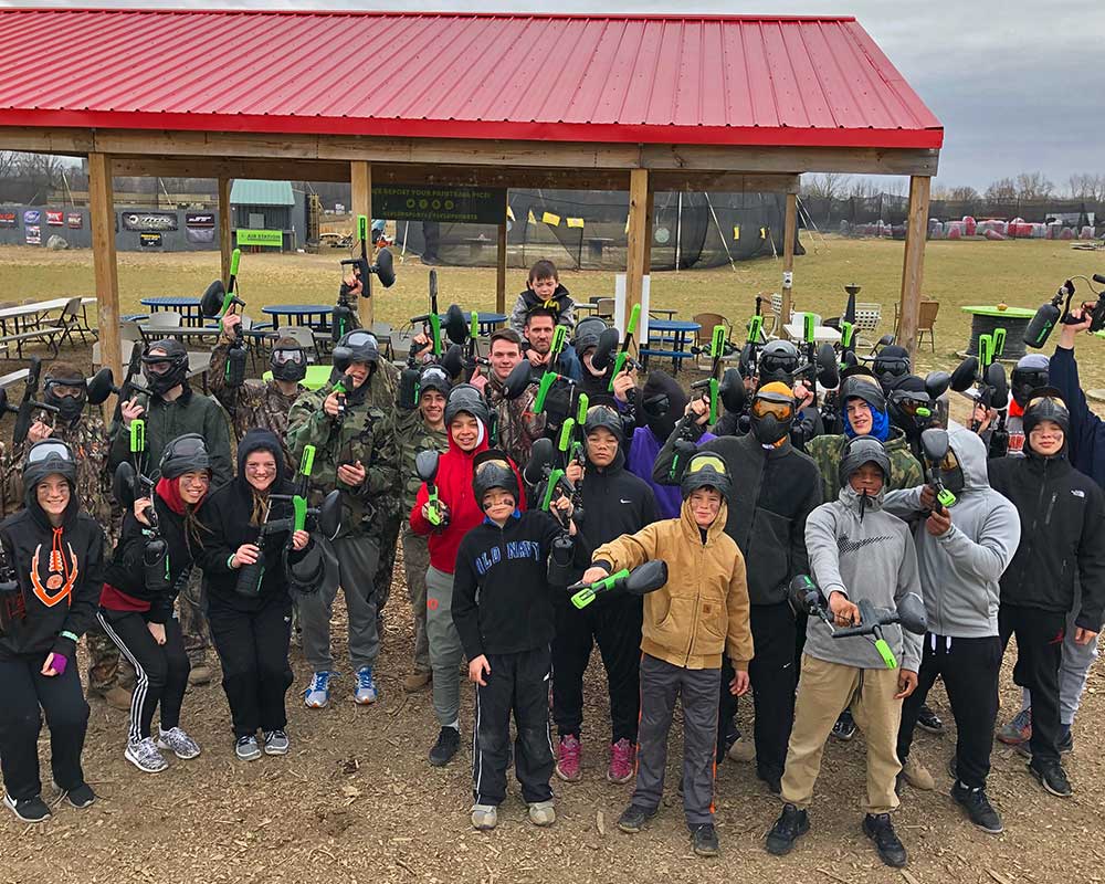 Paintball Park Staging Area LVL UP Sports Paintball Park